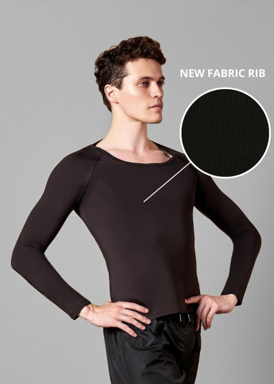 Футболка ALEXIS RIB rayon rib knit, чорний, 152см