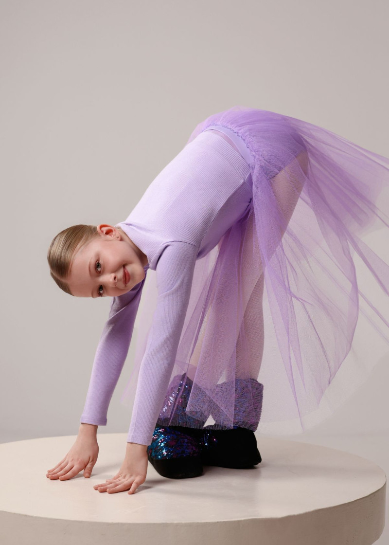 Спідниця шопенка ANTRE (2 слоя) тюль, lilac, 146-152см