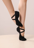 RELEVE - Балетки кирза стрейчевая, черный, 37