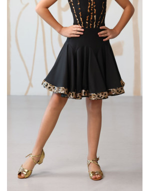 BONITA - Юбка ЛТ MIRIAM "цветочек", кринолин микрополиамид, черный, 146см