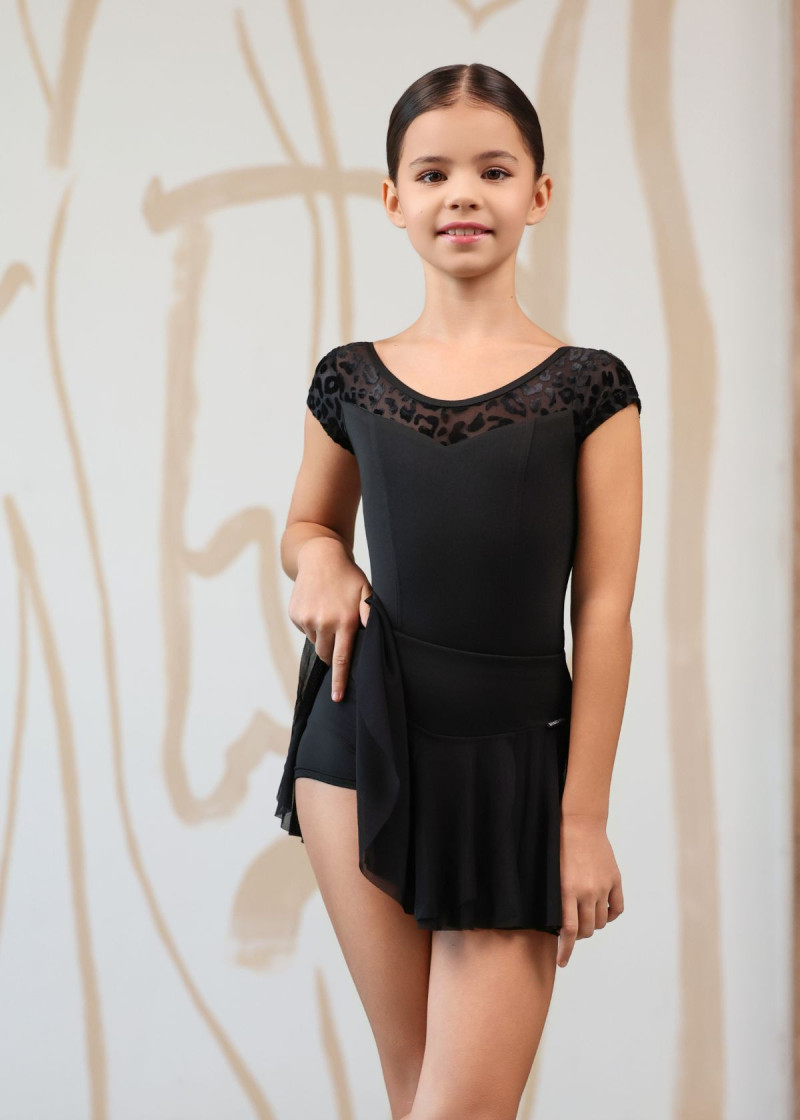 FANCY DANCY - Шорты ЛТ SABI микрополиамид+сетка, черный, 146см