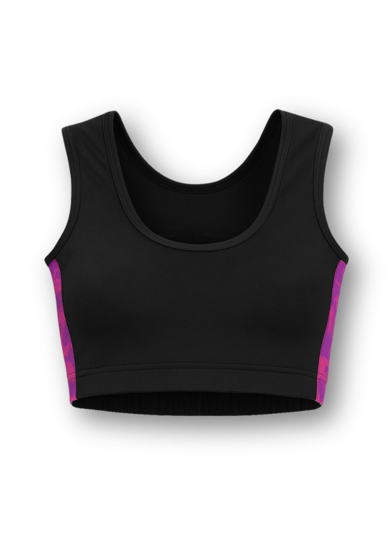 Топ майка Grand Prix ISIS нейлон, black+galaxy, 122см