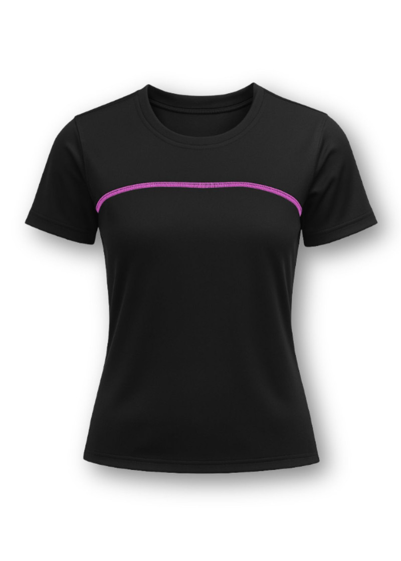 Футболка з коротким рукавом SASKIYA нейлон, black+galaxy, XS