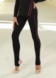 GALAXY - Лосины удлин. HELLEN нейлон, black+galaxy, 140см