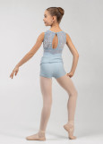 Шорти розігрівочні MILLIE JUNIOR з отворотом rayon rib knit, powder blue, 134см
