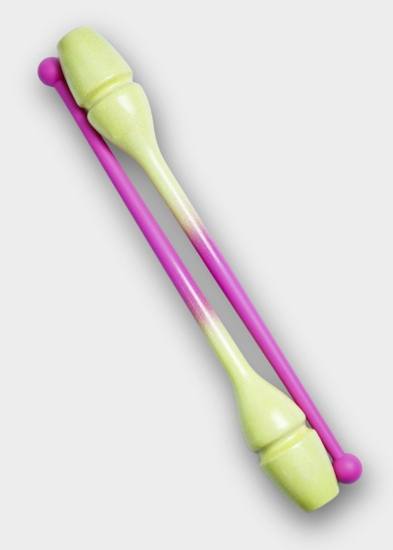 Булавы M-34GH резина, Fresh Pink x FlouYellow (FRPxKEY), 44cm
