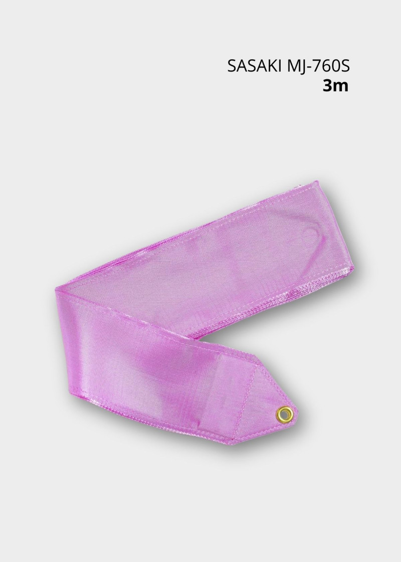 Лента MJ-760S сатин-шелк, Pink (P), 3m