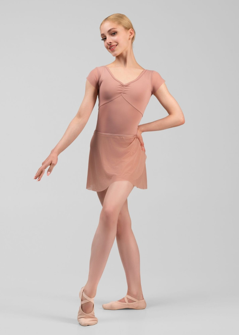 SYMPHONY - Хитон на запах OLIVERIA, сетка сетка, nude, XS(32см)