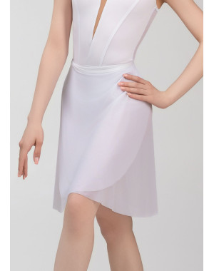 SYMPHONY - Хитон на запах OLIVERIA, сетка сетка, белый, M(48см)