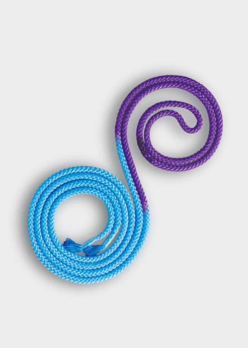 Скакалка для гімнастики SASAKI NEW FIG M-280TS, 3m нейлон, LightBlue × Purple (LIBUxPP), 3m