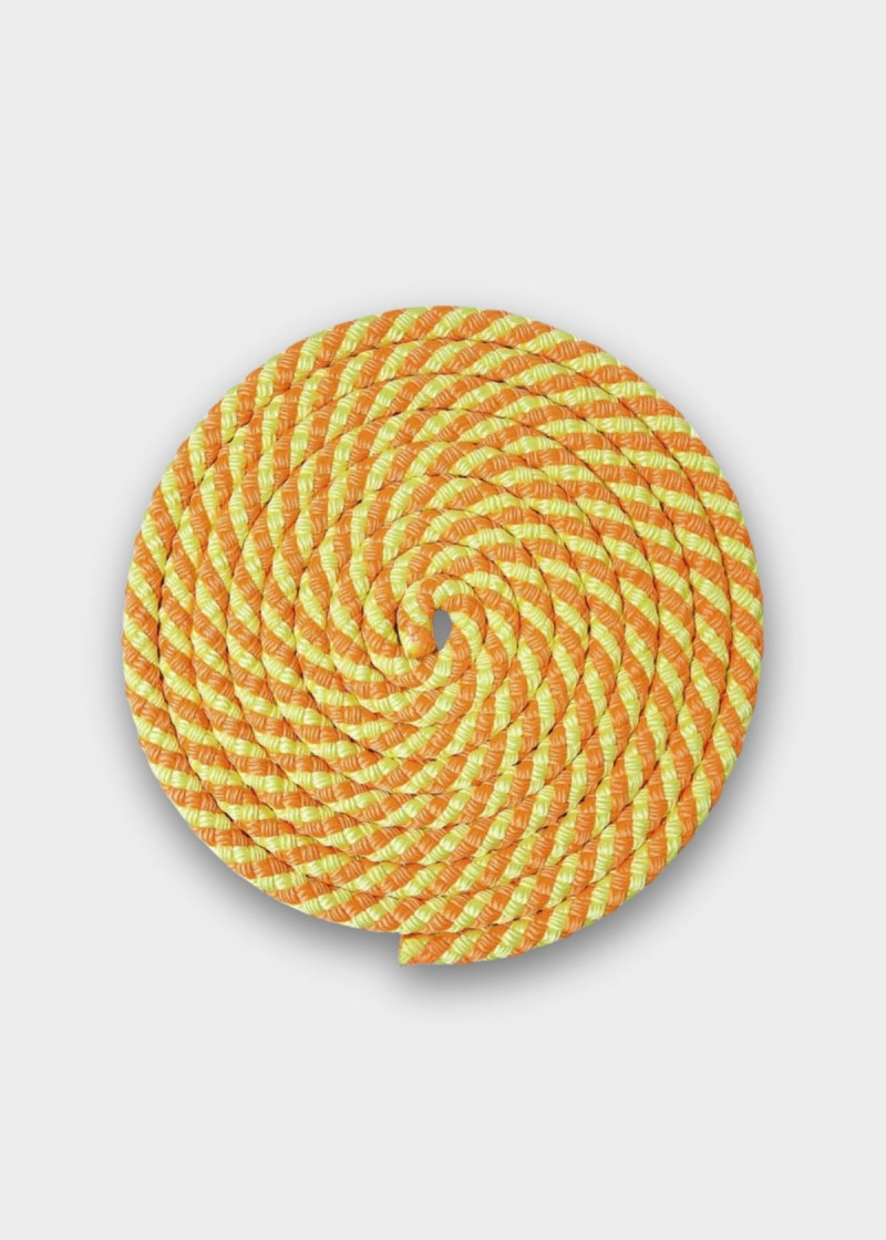 Скакалка MJ-243 полиэстер, Fluo-orange x Yellow (KEOxY), 2.5m