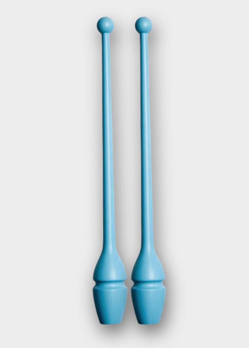 Булави для гімнастики SASAKI M-34, 44см гума, Light-blue (LIBU), 44cm, 150g