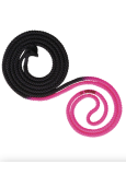 Скакалка для гімнастики SASAKI NEW FIG M-280TS, 3m нейлон, Black x Pink (BxP), 3m