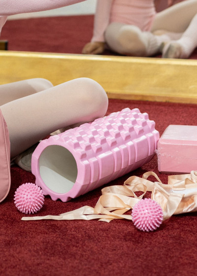 Масажний ролик Grand Prix рожевий