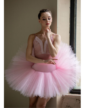 Пачка балетна BAJADERKA, 7 шарів тюль, pink, XS-S