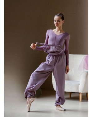 Комбинезон САУНА MOMENTUM с поясом 100%полиэстер, vintage violet, S