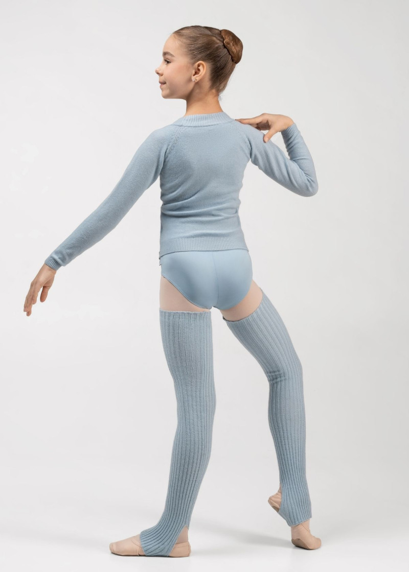 Кофта WILMA BALANCE разогревочная на запах Grand Prix 42%акрил, 30%полиэстер, 28%нейлон, powder blue, 152-158см