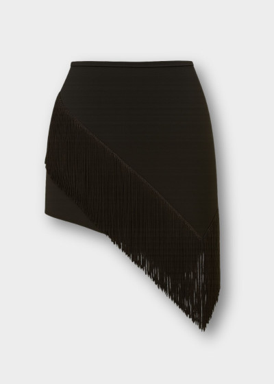 Шорти для латини SANSA мікрополіамід, бахрома, чорний, L