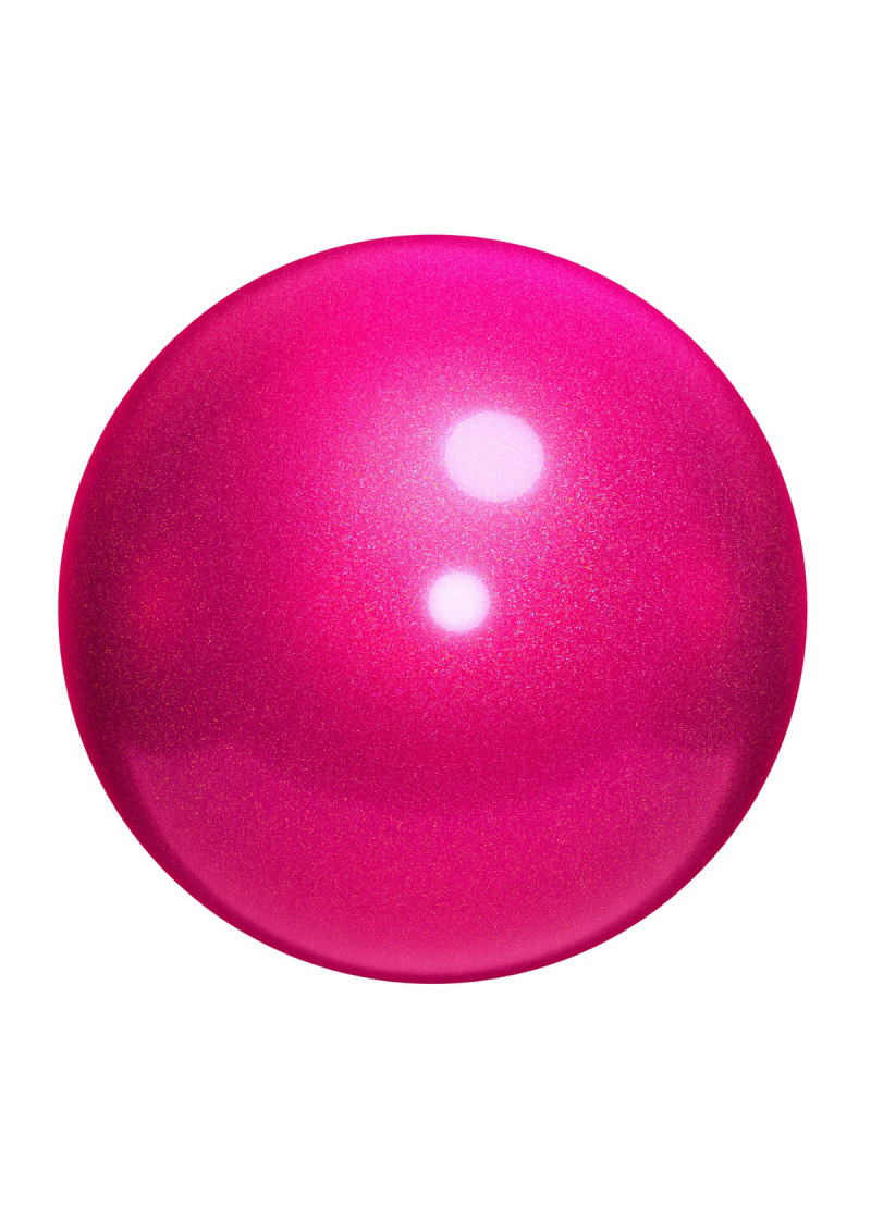 М'яч для гімнастики CHACOTT, SHINY 18.5см гума, Magenda (648), 18.5cm