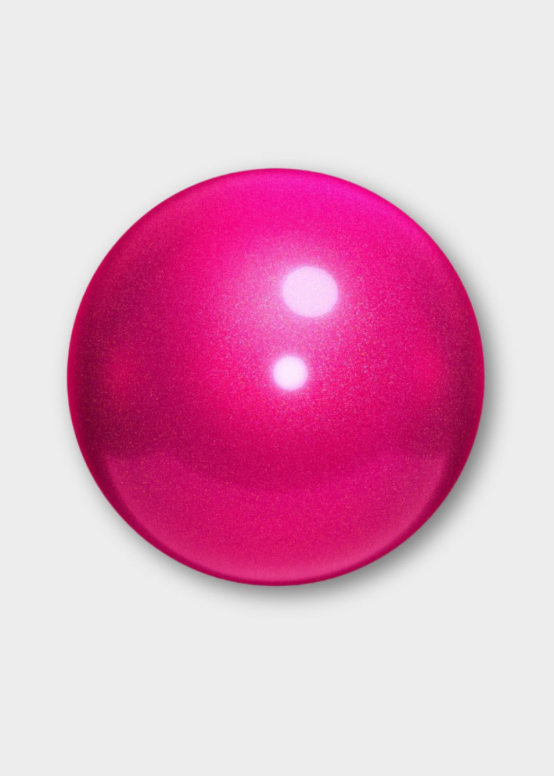 М'яч для гімнастики CHACOTT, SHINY 18.5см гума, Magenda (648), 18.5cm