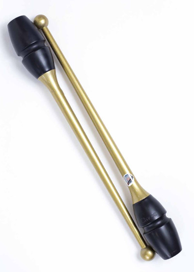 Булави для гімнастики CHACOTT HI-GRIP пластик+гума, Gold (199), 45.5cm