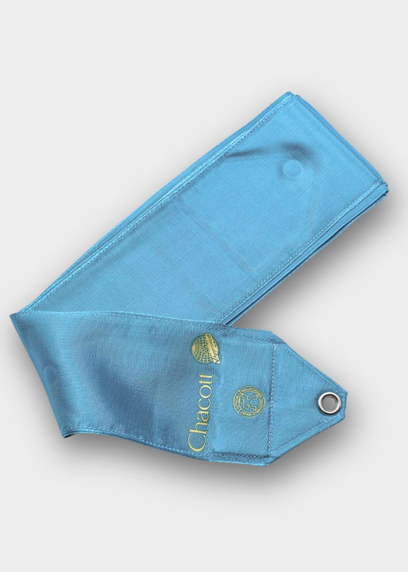 Лента, 6 m иск.шелк, Aqua Blue (023), 6m