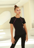 Футболка з коротким рукавом BETHANY нейлон, black+galaxy, S