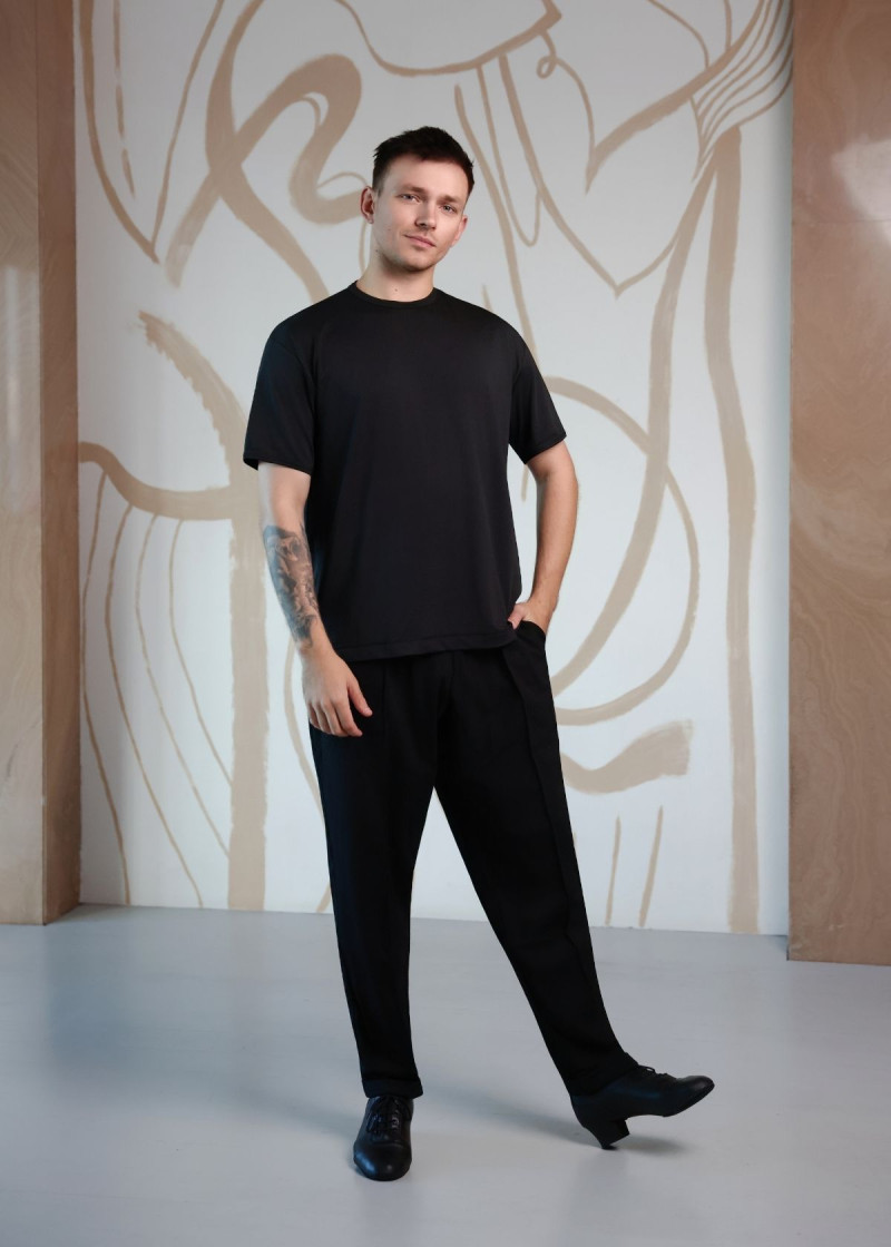 Футболка ARMANDO, короткий рукав мікрополіамід, чорний, XS