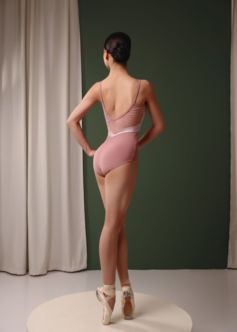 POESIE - Купальник LUNA бретели, кокетка нейлон+сетка флок, nostalgia rose, M