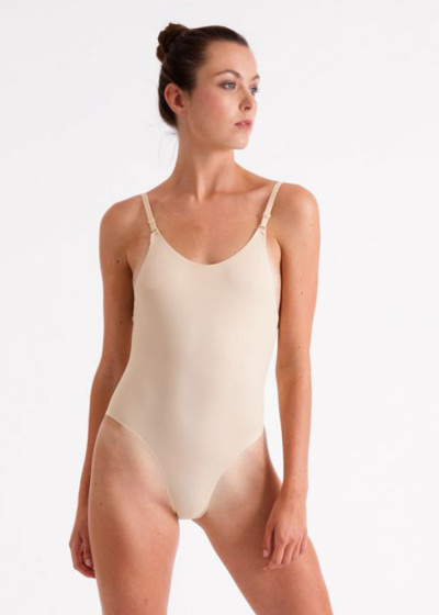 Патрон з низькою спиною Invisible, Silky Dance 85%поліамід, 15%еластан, тілесний, M