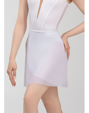 SYMPHONY - Хитон на запах OLIVERIA, сетка сетка, белый, S(40см)