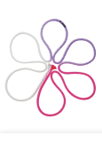 Скакалка для гімнастики SASAKI NEW FIG M-280G, 3m нейлон, White×Lavender×Pink (WxLDxP), 3m