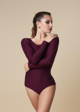 KVITUCHA - Боди ДР TINA микрополиамид, марсала, XL