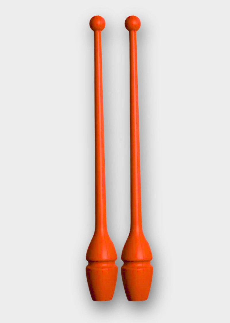 Булави для гімнастики SASAKI M-34, 44см гума, Red (FRR), 44cm, 150g