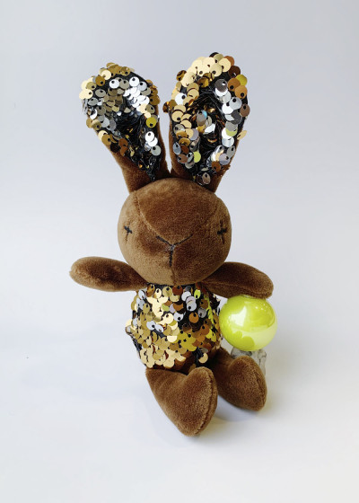 Іграшка Toy Glam Bunny 100%поліестер, тілесний+золото