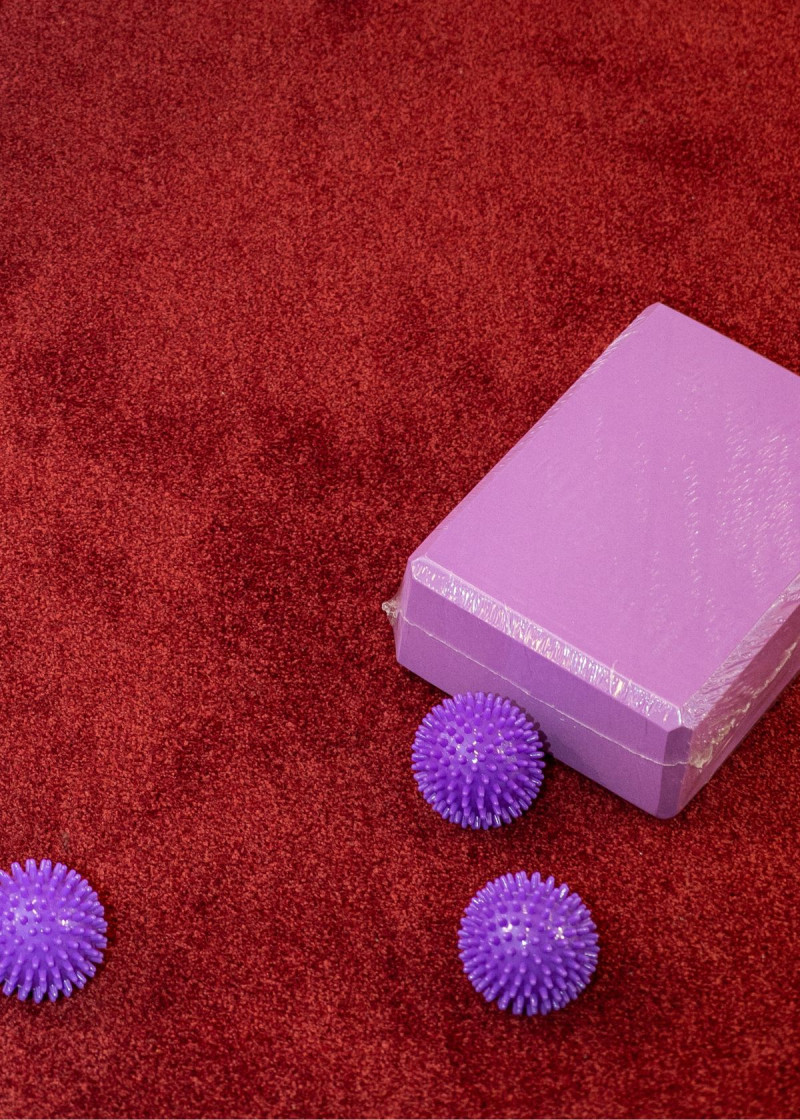 Блок для йоги Grand Prix фиолетовый