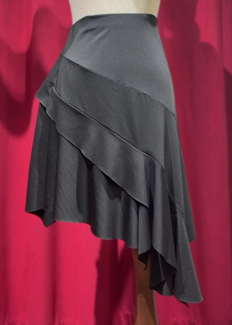 ICONIC - Юбка ЛТ LENORA, асимметрия микрополиамид, черный, XS