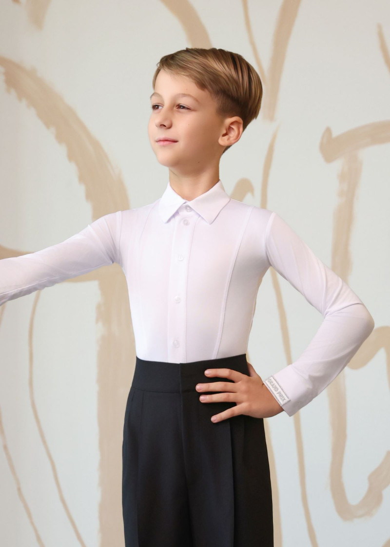 Сорочка BRYAN, на ґудзиках 90%поліамід, 10%еластан, білий, 128см