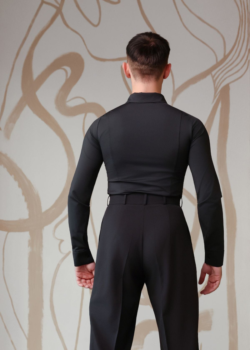 Сорочка HANS, на блискавці 90%поліамід, 10%еластан, чорний, 158см