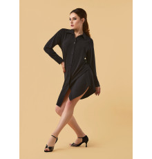 Сукня з довгим рукавом MEIVE креп стрейч, чорний, S