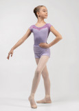 Шорти розігрівочні MILLIE JUNIOR з отворотом rayon rib knit, lilac, 134см
