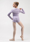 Шорти розігрівочні MILLIE JUNIOR з отворотом rayon rib knit, lilac, 134см