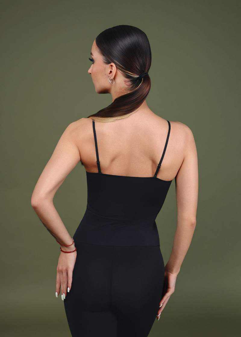 Топ на бретелях PROFILE Grand Prix CONTOUR 70% нейлон, 30%спандекс, чорний, M