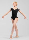 Купальник з коротким рукавом LEIA нейлон+сітка, black, M