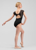 Купальник з коротким рукавом LEIA нейлон+сітка, black, M