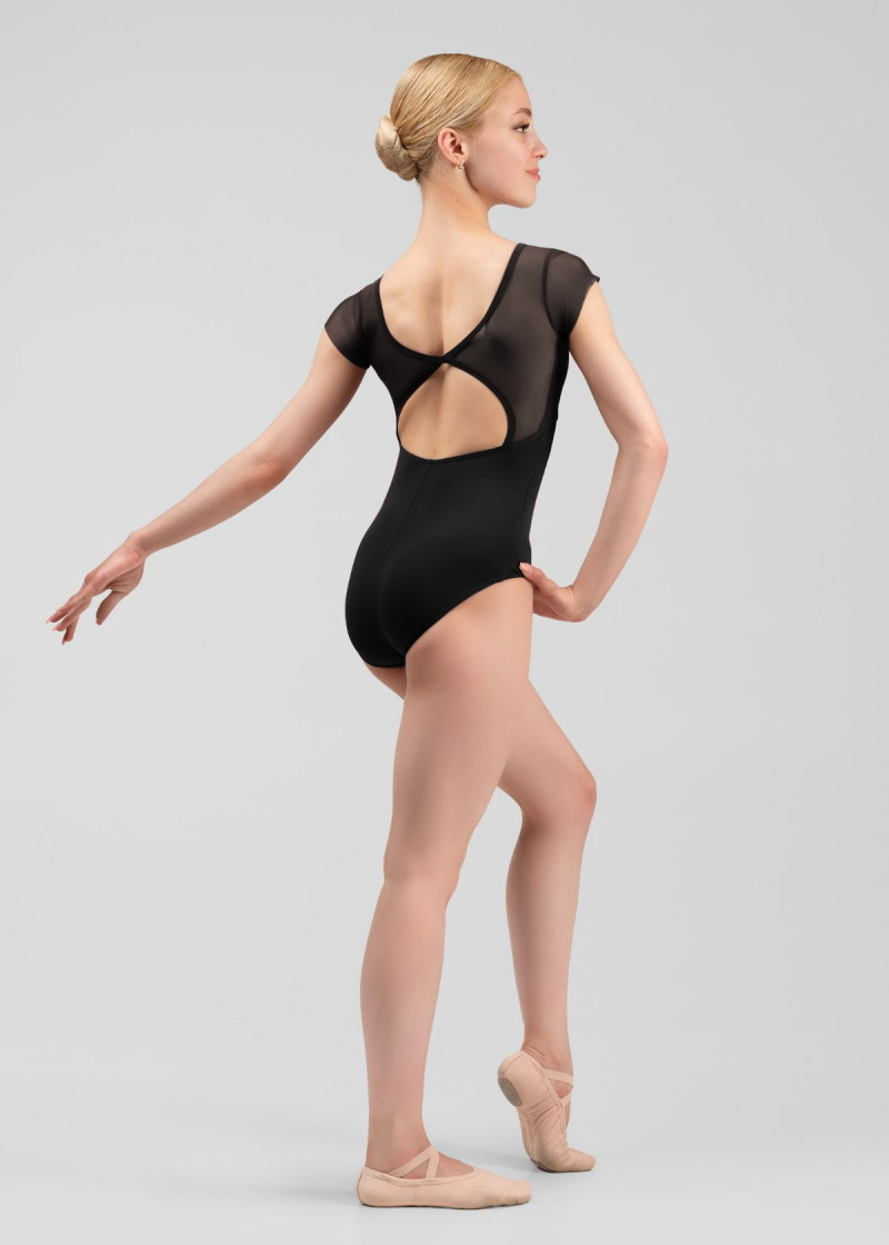 Купальник з коротким рукавом LEIA нейлон+сітка, black, M