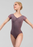 Купальник з коротким рукавом LEIA нейлон+сітка, vintage violet, M
