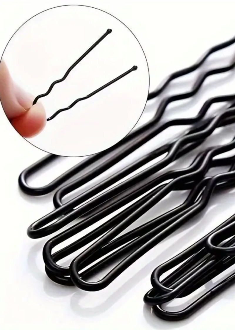 Комплект шпильок Grand Prix чорний, 7 см