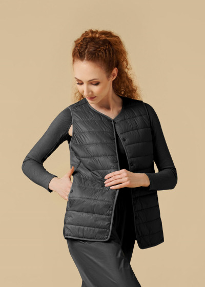 Жилет розігрівочний GRAND PRIX 100%поліестер, чорний, XS