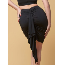 Спідниця для латини ANDY мікрополіамід, чорний, L